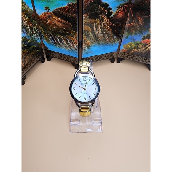 Studio Accessories - STUDIO Gold & Silver Tone Cuff Watch Adjustable Very Comfortable FREE $HIPPING!!
